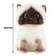 thumbnail image 3 of ​​BINGLI Plush Siamese Cat Doll Cute Soft Stuffed Animal Toy with Shiny Sequins - Premium Fluffy Companion Pet Gift for Kids Home Decor Cuddle Comfort​​, 3 of 9