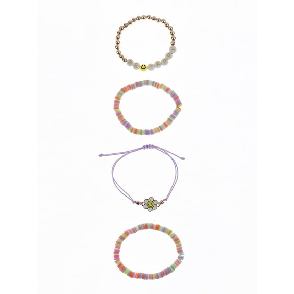 Wonder Nation Be Happy 4 Pack Bracelet Set