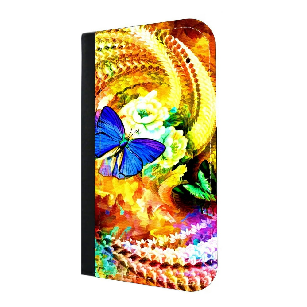 Butterfly Swirl Wallet Phone Case for The iPhone 10 XR iPhone 10 XR