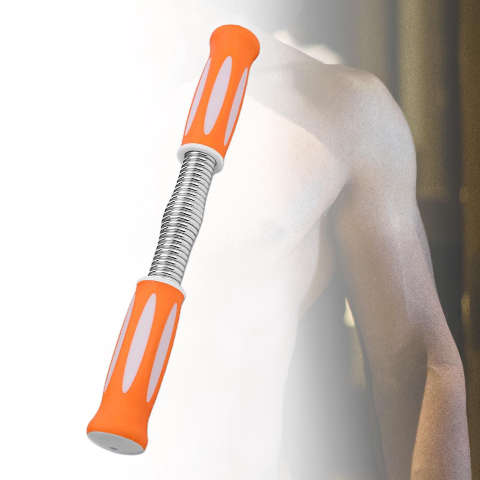 Spring Power Bar Chest Expander Arm Strengthener Workout Equipment Upper Body Exercise Strength Training for Shoulder Bicep Home Gym Orange
