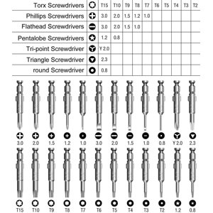 Tournevis de précision, Jeu de tournevis pour bijoux, Jeu pour tournevis de réparation de montres