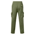 thumbnail image 5 of TrendOFT Cargo Sweatpants for Men Baggy Athletic Workout Straight Leg Stretch Cargo Pants Drawstring Tactical Sweat Pants with Multi Pockets Army Green M, 5 of 8