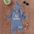 thumbnail image 2 of CAUYDY Preemie Sleepers for Girls Newborn Fall Winter Pajamas 3 6 9 Months 1T 2T Baby Long Sleeve Clothes for Boys Infant Soft Jumpsuit Sizes 0-3 Months,Blue, 2 of 4