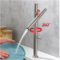 Sink Kitchen Faucet 304 Stainless Steel Mixer Water Cold Hot Taps