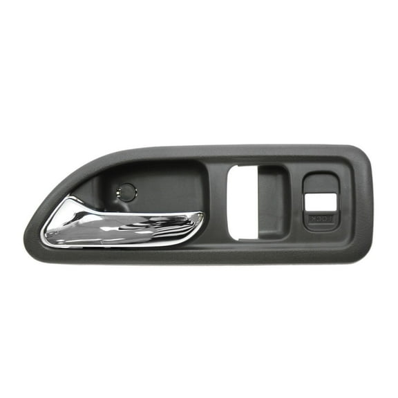 TRQ Chrome & Gray Inside Door Handle LH for 94-97 Accord 2 Dr with Power Locks DHA49564