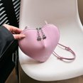 thumbnail image 4 of Bolso Hombro para Mujer Informal Hobo Elegante en Forma Corazón PU Color Sólido, 4 of 8