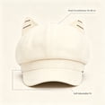 thumbnail image 5 of Women's Cute Cat Ear Newsboy Cap for Casual Wear, 5 of 6