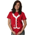 thumbnail image 4 of Ugly Christmas Santa Claus Costume Plus Size Crewneck Graphic Tee Shirt Brisco Brands 2X, 4 of 5