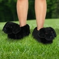 thumbnail image 2 of Silver Lilly Black Lab Dog Slippers - Animal Slippers Novelty House Shoe (Black, Large), 2 of 6
