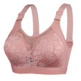 thumbnail image 1 of HVOBTTY Soutien-Gorge Rehausseur Sans Fil pour Femmes, Soutien-Gorge pour Femmes Non Magnétique et Sans Armature, avec Bonnets Fins et Soutien-Gorge en Dentelle Ajustable, sous-Vêtements Rouge, m, 1 of 2