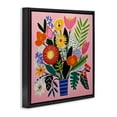thumbnail image 2 of Stupell Industries Eclectic Floral Flourish Summer Bouquet Black Floating Frame Canvas Art, 25 x 25, by Lazar Studio, 2 of 8