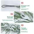 thumbnail image 5 of 9FT Snow-Flocked Norfolk Pine Garlands,Double Color Cedar Garland, Realistic Christmas Artificial Garlands, Faux Greenery Garland, Christmas Decorations for Mantle, Fireplace,Table, 5 of 6
