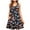1-Multicolor dresses for women, variant on UPPADA Women Summer Casual Sleeveless Midi Dress Floral Print Pleated Tank Dresses Crewneck Loose Fit Boho Sundress Flare Tank Dress with Pockets Dresses for Women Multicolor,S