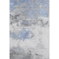 thumbnail image 2 of Addison Rugs Mayfield Premium Machine Washable Transitional Abstract Denim Rectangle Rug, 10' X 14' Machine Washable Transitional Abstract Denim Oversized Sherpa Throw Blanket, 2 of 7