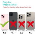 thumbnail image 2 of for iPhone 15 Case Clear  Build-in Stand with Camera Lens Protection [Compatible with MagSafe] Shockproof Soft Protective Slim Phone Case for iPhone 15 6.1 Inch - Black, 2 of 11