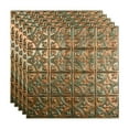 thumbnail image 1 of FASÄDE Traditional 1 Decorative Vinyl 2ft x 2ft Lay in Ceiling Panel in Copper Fantasy(5 Pack), 1 of 5
