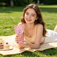 thumbnail image 4 of Dvumao 3-Speed Mini Handheld Fan, USB Rechargeable Portable Fan with LED Light, Base & Charging Cable, 4 of 6