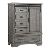 Westwood Design Foundry Wood Chifferobe, Brushed Pewter