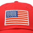 thumbnail image 5 of DALIX American Flag Hat Premium USA Baseball Cap in Red, 5 of 7