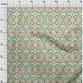 thumbnail image 3 of oneOone Rayon Green Fabric Ikat Sewing Fabric By The Yard Printed Diy Clothing Sewing Supplies 56 Inch Wide, 3 of 8