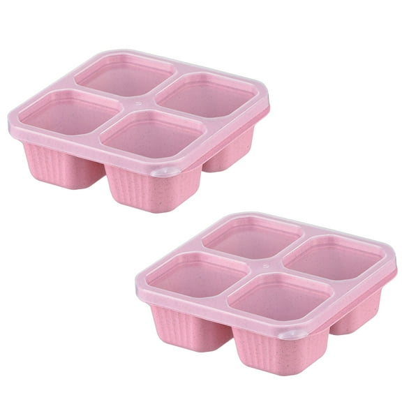 ZSBCMY Reusable Bento Box, Divided Food Storage Containers, Meal Prep Lunch Containers, Microwave Safe, For Work Travel