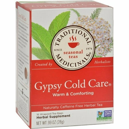 Traditional Medicinals Gypsy Cold Care Herbal Tea - Caffeine Free - 16