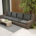 thumbnail image 5 of Costway 8-Pack 24" x 24" Deep Seat Cushion & Back Pillow with Removable Covers Outdoor Gray, 5 of 10