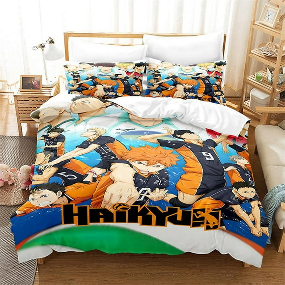 Anime Haikyuu!! Quilt Cover 3d Cartoon Duvet Cover Bedding Sets Soft/breathable Shoyo Hinata Comforter Cover Pillowcases