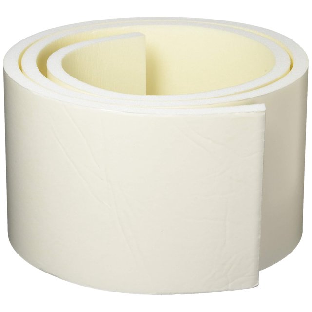 Woeilo Rouleaux de Mousse à Cellules Fermées, Blanc, 1/2"X6"X72 Pouces, Adhésif