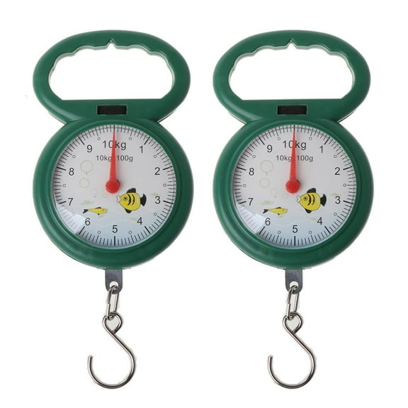Yammee 10kg Fish Scale Pointer Hook Hanging Scales Portable Mini Spring Scale for Fish