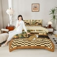 thumbnail image 4 of Castle Fairy Wildlife Leopard Queen Comforter Set,Bohemian Leaves Bedding Comforter Set, 4 of 8