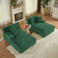thumbnail image 3 of GNIXUU 78"Oversized Double Chaise Lounge Indoor, Corduroy Sleeper Sectional Couch, Upholstered Boneless Cloud Sofa Deep Seat, Comfy Plush Chair Bed for Living Room, 3 of 7