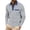 Gray, variant on Men's Waffle Knit Long Sleeve Golf Shirt Contrast Collared T-Shirts Lightweight Breathable Stretch Performance Quick Dry Business Casual Tops with Chest Pocket