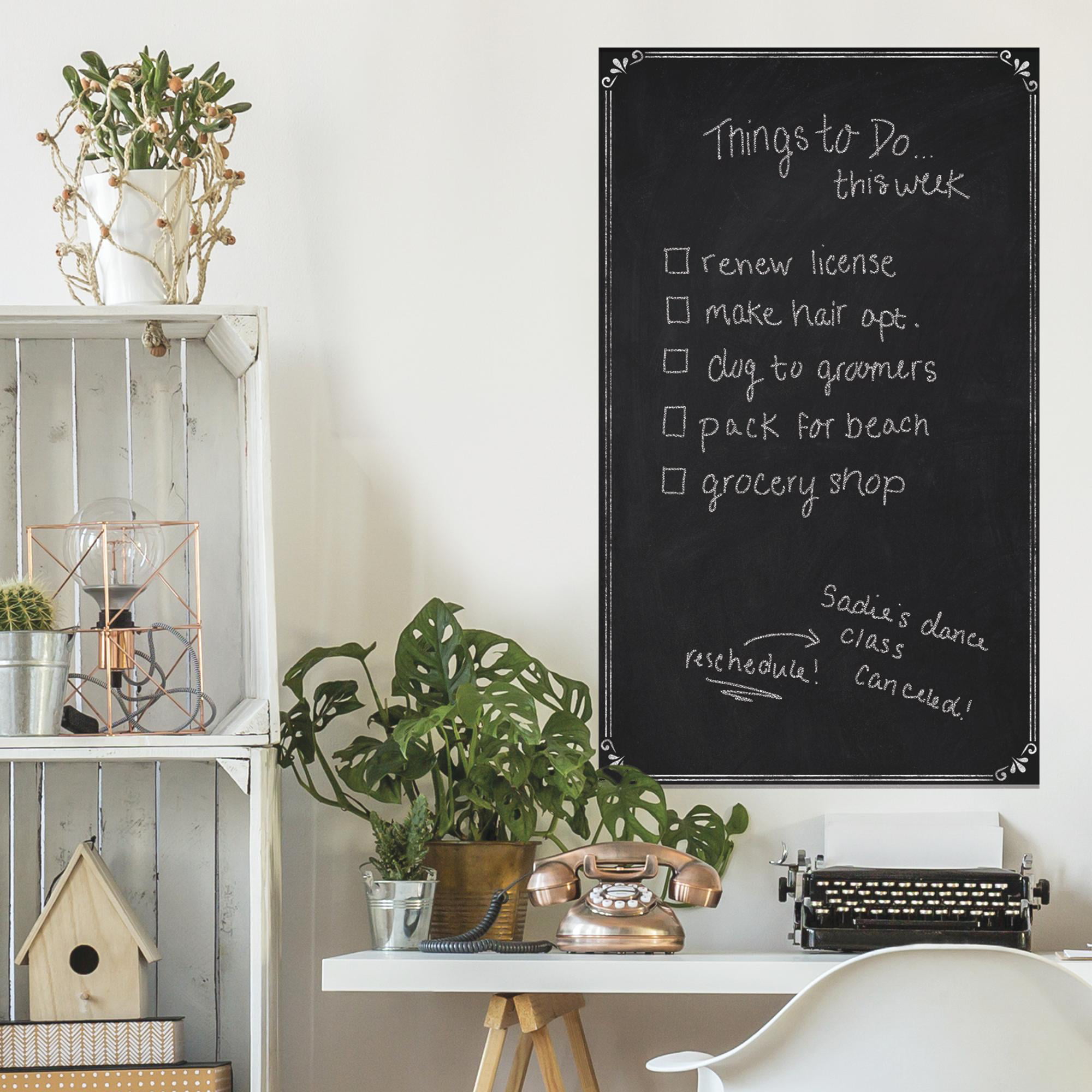 Chalkboard Contact Paper 78.7 X 17.7Inch Extra Large Adhesive Chalk Board Pain 