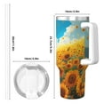 thumbnail image 4 of KLL Clear Sky Sunflower Print 40oz Stainless Steel Insulated Car Cup Coffee Mug with Spillproof Lid - Keep Your Drink Hot or Cold on the Go, 4 of 8
