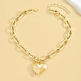 thumbnail image 6 of Gold Puffy Heart Necklace for Women Chunky Heart Choker Necklace Gold Love Statement Pendant Necklace Trendy Jewelry Gift for Women, 6 of 7