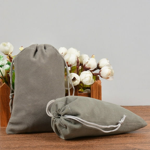 10-100pcs Velvet Drawstring Pouch Jewelry Baggie Ring Party Wedding Gift Bag
