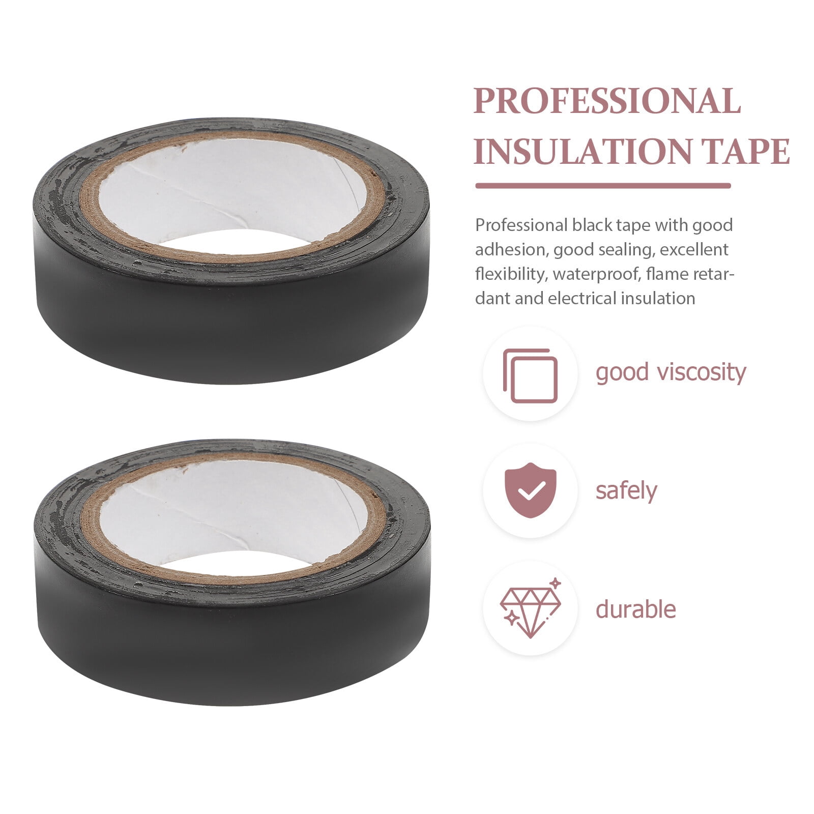 20 Rolls Insulation Tape Liquid Insulating Heat Resistant Wide Electrical Outdoor Furniture Pvc Rubber