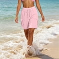 thumbnail image 5 of biudgviw Women's Sweat Shorts with Multi Pockets Drawstring Elastic Waist Cargo Shorts Comfy Textured Baggy Shorts for Gym Workout, 5 of 7