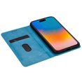 thumbnail image 3 of For iPhone 16 Plus Case Glittery PU Leather+TPU Card Slot Phone Cover - Blue, 3 of 5