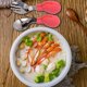 thumbnail image 5 of Juego de cuchara para niños, cuchara spork de silicona para entrenamiento de bebés, vajilla para niños de acero inoxidable 316, 5 of 5