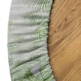thumbnail image 5 of Ambesonne Leaf Print Fitted Round Tablecloth, Grunge Art Palm Leaves, 40"- 44" Diameter, Pale Grey Lime Green, 5 of 5