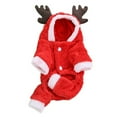 thumbnail image 1 of Christmas Decor Cat Sweater Cartoon Lightweight Pet Supplies (Coffee L), 1 of 10