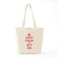 thumbnail image 6 of CafePress - Keep Calm Act On Tote Bag - Unisex Canvas Tote Bag, Beige, 1-Piece, 6 of 7