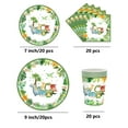 thumbnail image 4 of 80-Piece Dinosaur Birthday Party Supplies Set – Plates, Cups & Napkins for 20 Guests – ‘Three-Rex’ 3rd Birthday Theme – Food-Safe, Thick & Disposable, 4 of 6