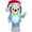 Bluey Christmas, variant on Gemmy Airblown Bluey in Vampire Costume Bluey, 3.5 ft Tall, Blue