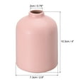 thumbnail image 2 of Uxcell 10.3 cm Flower Vase Ceramic Vases Minimalist Floral Vase Centerpieces for Room Decor Pink, 2 of 5