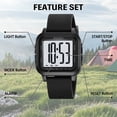 thumbnail image 5 of SKMEI Men Watches Digital Watch for Men Sports Military Waterproof Wrist Watches with LED/Alarm/Stopwatch, 5 of 9