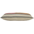 thumbnail image 2 of Ox Bay Qasim 14" x 36" Pink/Beige Shag Striped Cotton Adult Decorative Throw Pillow, 2 of 9