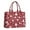 Red Christmas Tree, variant on Large Capacity Tote Bag,Red Christmas Tree and Deer Pattern Handbag Fashion Luxury Tote Bag,15.7"x13"x 5.1" Inches,Laptop Compatible